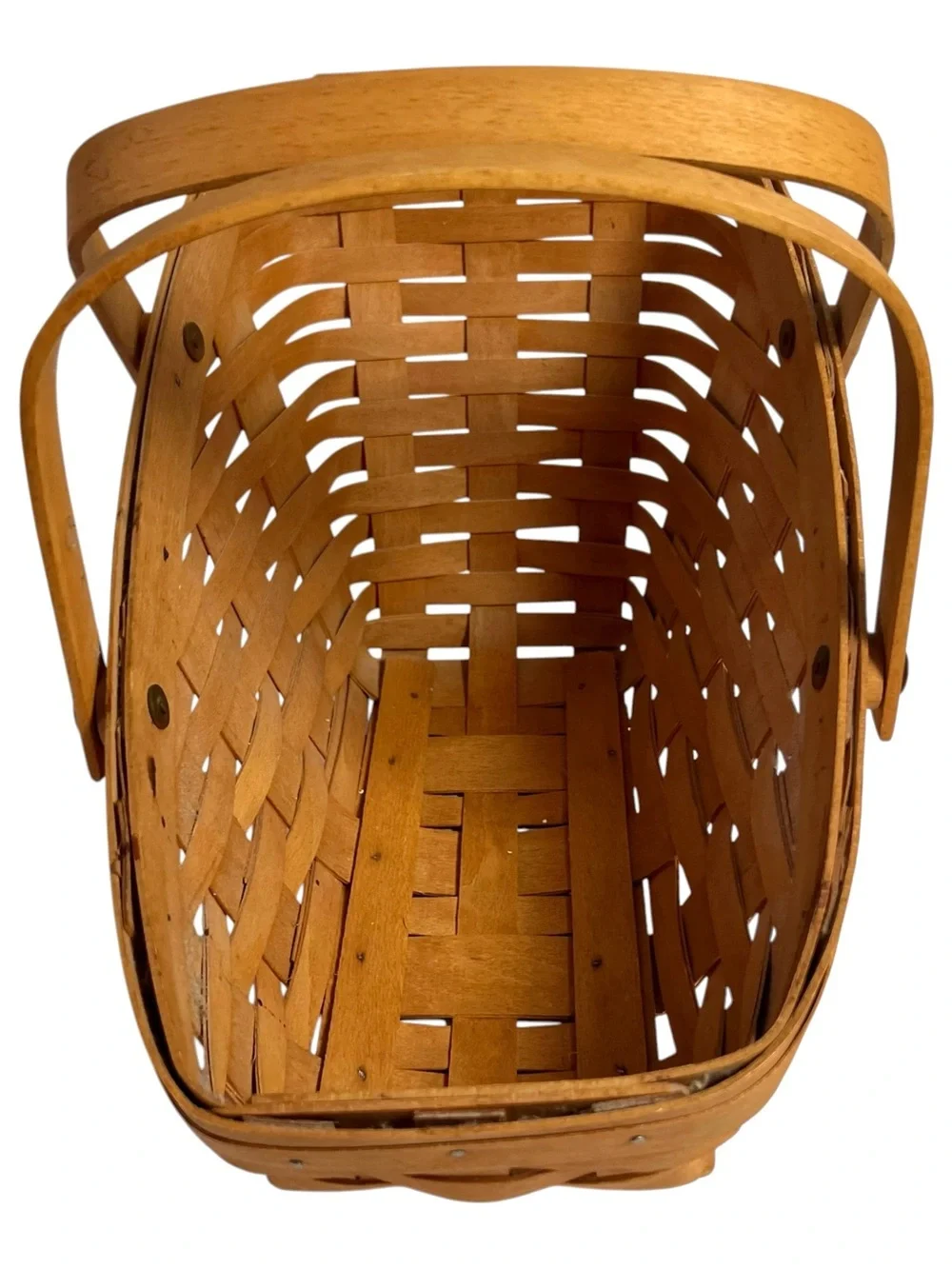 Longaberger Vegetable Basket Swinging Handles 1993